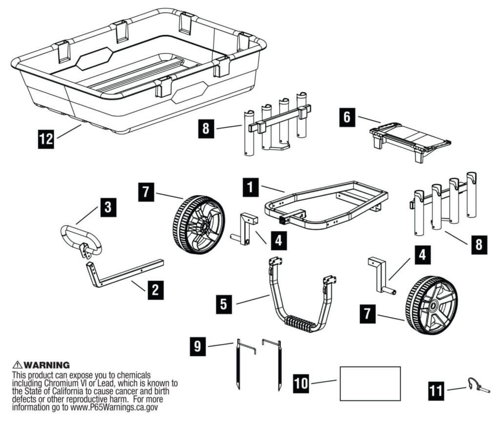 GCO-5FSH Replacement Parts Exploded Drawing